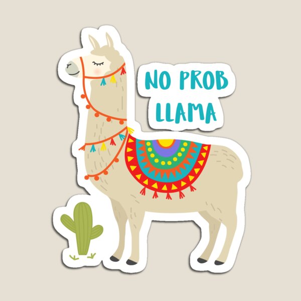 Peru No Prob Llama  Magnet