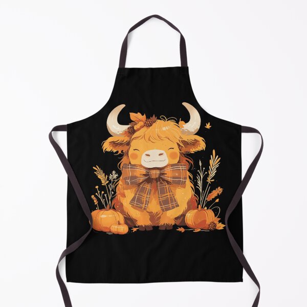 Item preview, Cute Baby Highland Cow with Plaid Coquette Bow designed and sold by RetroPrints.
