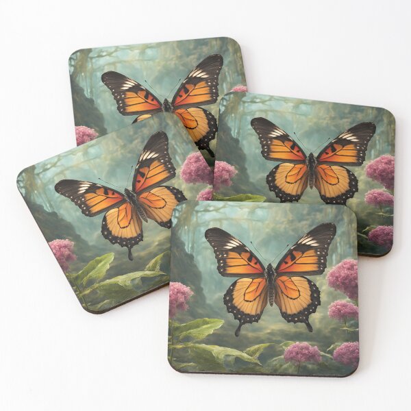 Item preview, Monarch Butterfly in a fantasy garden designed and sold by NicholeRose92.