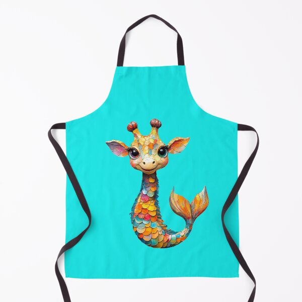 Item preview, Elegant Mermaid Giraffe - Finger Paint Fantasy Art designed and sold by Matt's Artificial Nature.
