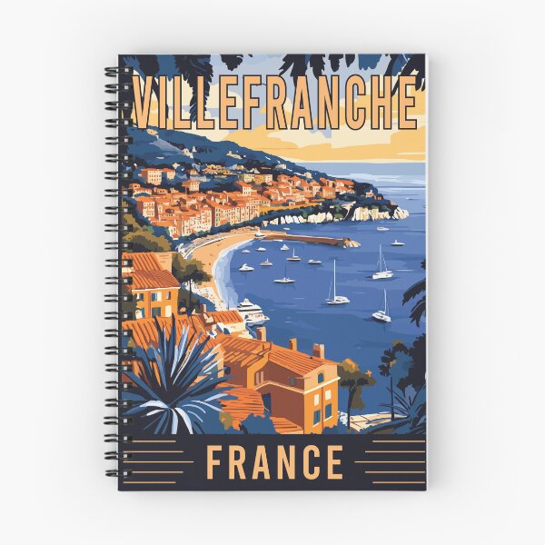 Item preview, Explore the Beauty of Villefranche-sur-Mer in France - Vintage Travel Art designed and sold by turtlestart.