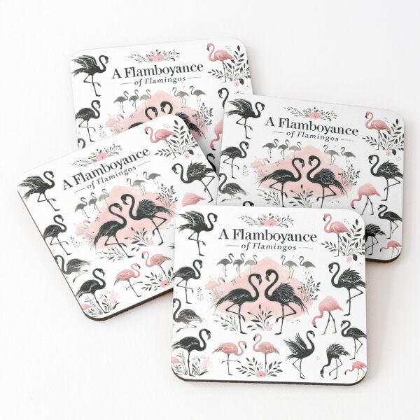 Item preview, A Flamboyance of Flamingos - Elegant Minimalist Design designed and sold by GemBob Creations.