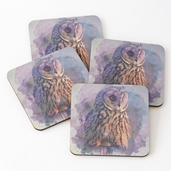 Item preview, ink owl on paper designed and sold by TheMarketplaceworld.