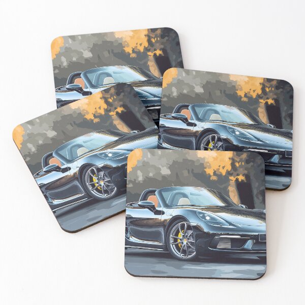 Item preview, Grey Porsche 718 Boxter  -  Pop Art designed and sold by AutoPopStudio.