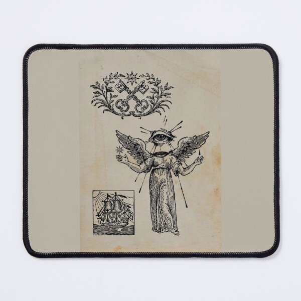 Item preview, Symbolism- The message in the form of an angel, the key, and the journey designed and sold by PatronesKawai.