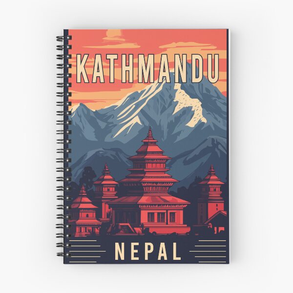 Item preview, Explore the Mystical Charm of Kathmandu in Nepal - Vintage Travel Art designed and sold by turtlestart.