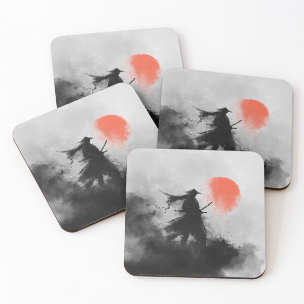 Item preview, Samurai, Red Sun designed and sold by AICreateWorlds.