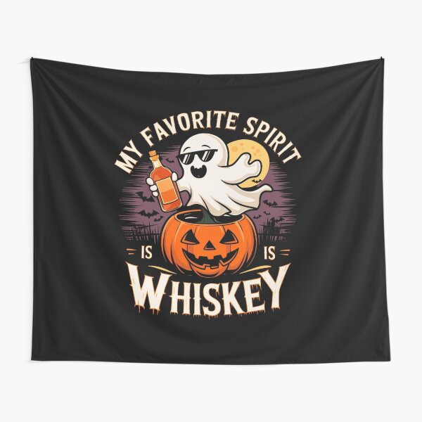 Item preview, Halloween Ghost Drinking My Favorite Spirit is Whiskey Funny Gifts or Perfect idea for Halloween  designed and sold by ketkacreations.
