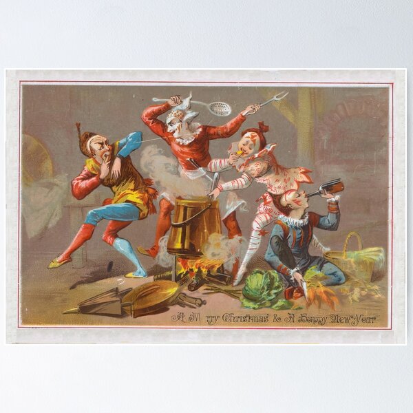 Item preview, Vintage humorous christmas card designed and sold by stevepaint.