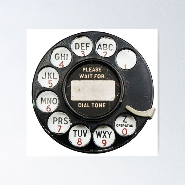 Item preview, Rotary Dial phone retro telephone dial designed and sold by PIXEL POP DESIGNS - Beyond the Norm!.