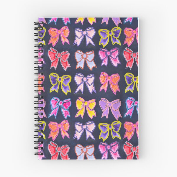 Item preview, Colorful Bows Painted on Navy designed and sold by The Artwerks.