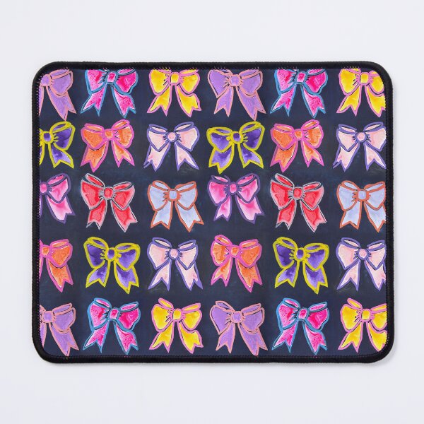 Item preview, Colorful Bows Painted on Navy designed and sold by The Artwerks.