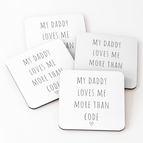 Item preview, My Daddy Loves Me More Than Code Cute Baby Developer Father Saying designed and sold by CuteLovelyDesigns.