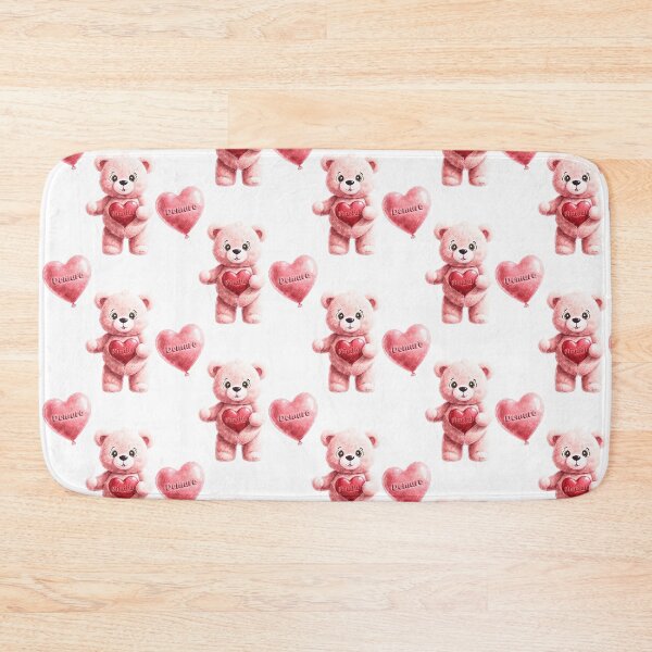 Item preview, Pink teddy bear Mindful Demure designed and sold by Hen-C-Art.