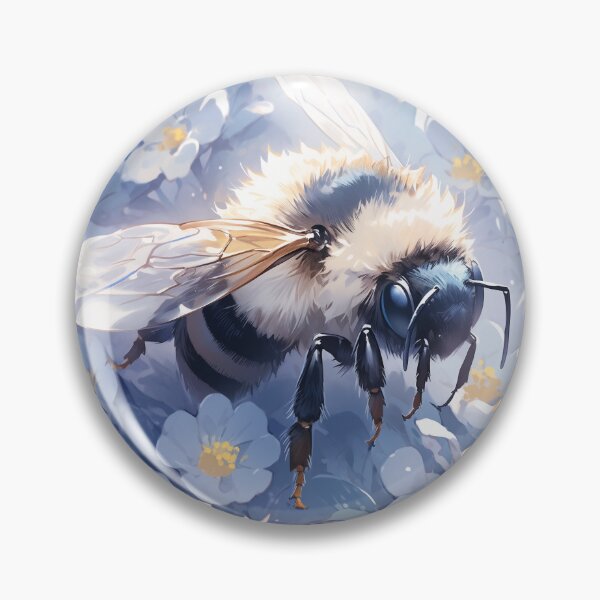 Item preview, bee in a flower patch designed and sold by kgcreation91.