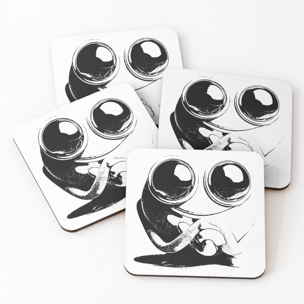Item preview, Black and white smiling space alien critter  designed and sold by Comicalcreation.