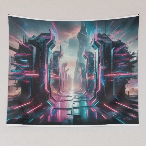 Item preview, Neon Threshold - Cyberpunk designed and sold by eXtraHumans.