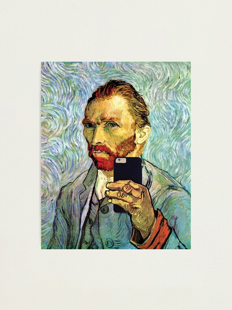 Funny Vincent Van Gogh Cellphone Selfie Self Portrait Tee Funny Vincent Van Gogh Cellphone Selfie Self Portrait Tee