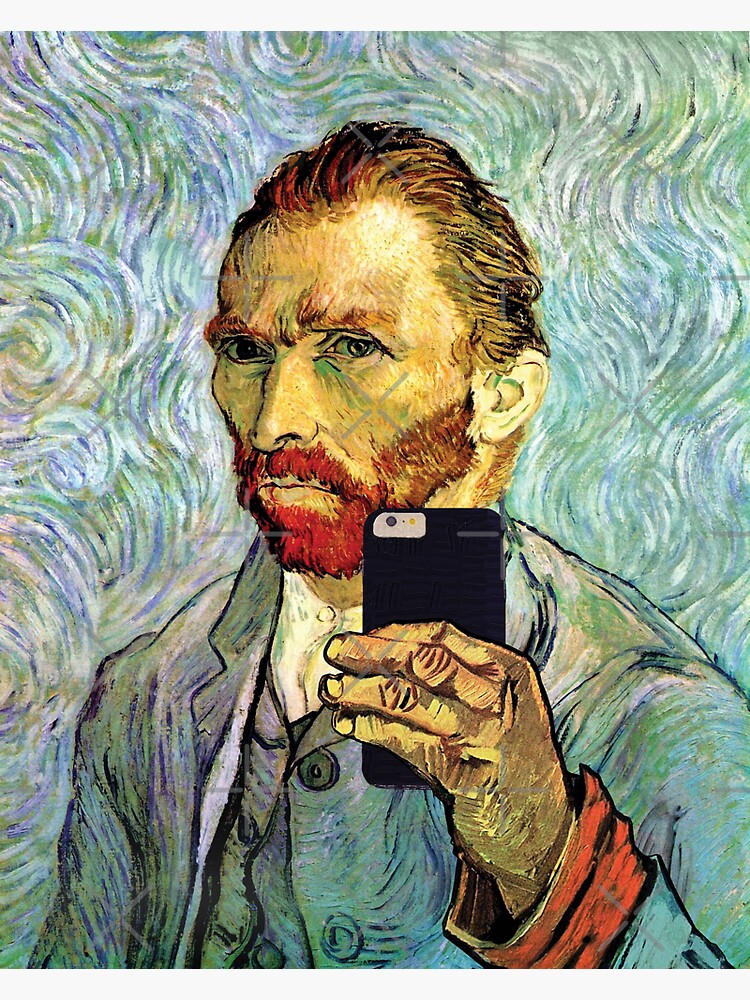 Funny Vincent Van Gogh Cellphone Selfie Self Portrait Tee Funny Vincent Van Gogh Cellphone Selfie Self Portrait Tee
