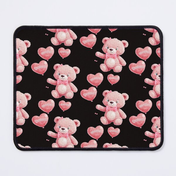 Item preview, Pink teddy bear Mindful Demure Cutesy designed and sold by Hen-C-Art.