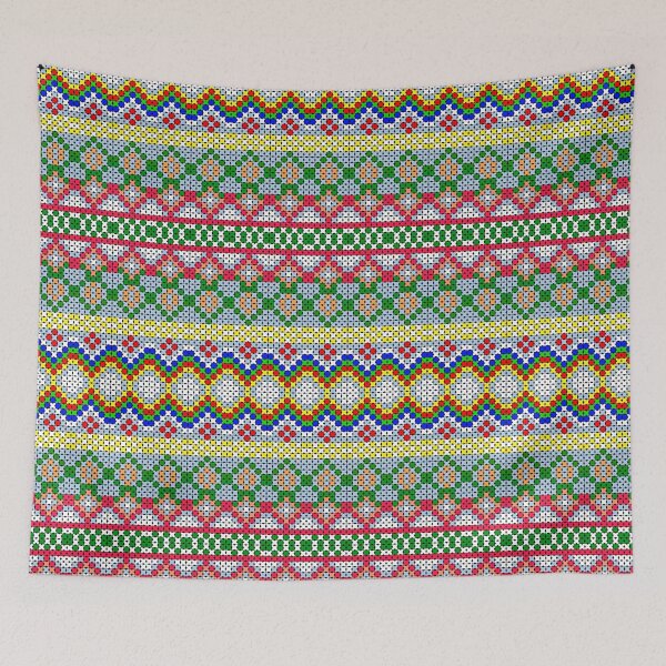 Item preview, Beautiful patterns, Thai fabric patterns, pixel art style designed and sold by ThawanTarnnoy.