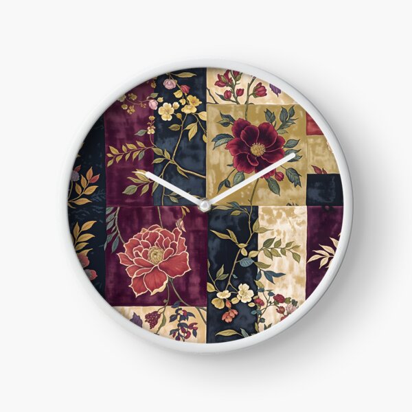 Item preview, Ruby Myrrh Floral Patchwork designed and sold by meggydesigns.