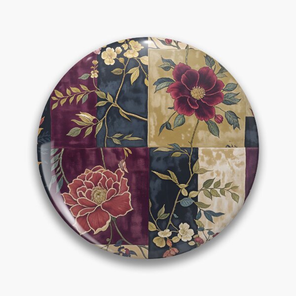 Item preview, Ruby Myrrh Floral Patchwork designed and sold by meggydesigns.