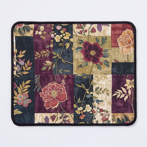 Item preview, Ruby Myrrh Floral Patchwork designed and sold by meggydesigns.