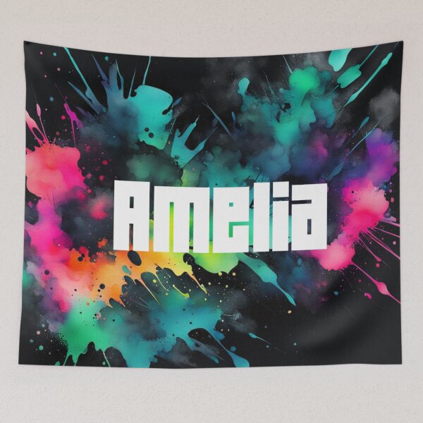 Item preview, Custom Neon Name Amelia designed and sold by Gabriela McDaniel.