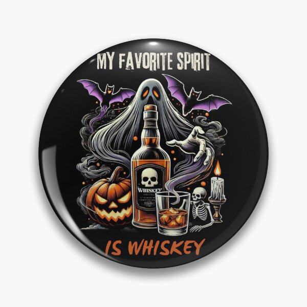 Artikelvorschau, Mein Lieblingsgeist ist Whiskey, lustiges Halloween-Geister-Trinkparty-T-Shirt entworfen und verkauft von MonaCreations.