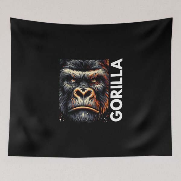 Item preview, Bold Gorilla Face Art: A Striking Expression of Power and Intensity designed and sold by beast-net.