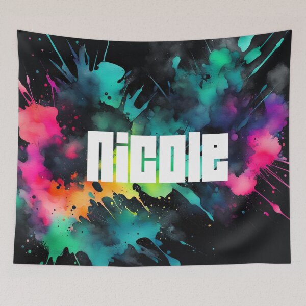 Item preview, Custom Neon Name Nicole designed and sold by Gabriela McDaniel.
