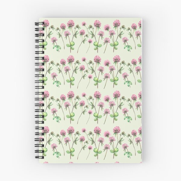 Item preview, Clover flower twig with bud and leaves Wildflowers seamless border Watercolour painted illustration designed and sold by BartolArt.
