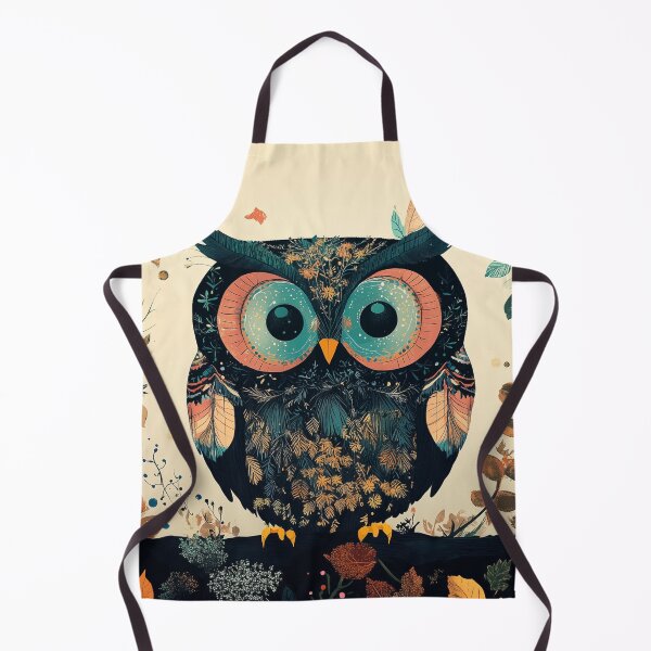Item preview, Large Colourful Owl designed and sold by BeatnikBuddha.