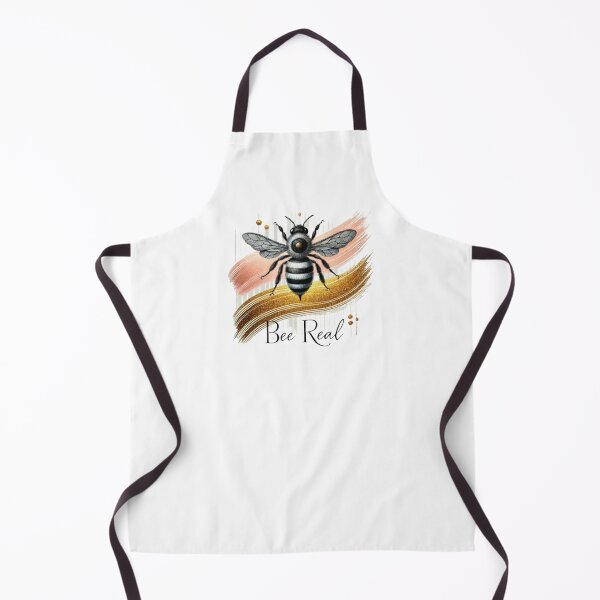 Item preview, Bee Real - Elegant Bee and Gold Accent Nature Design designed and sold by GemBob Creations.
