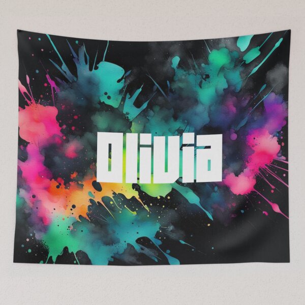 Item preview, Custom Neon Name Olivia  designed and sold by Gabriela McDaniel.