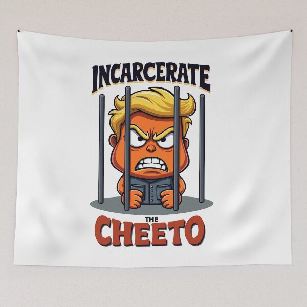 Item preview, Incarcerate Cheeto Anti-Trump Political Satire designed and sold by QuirkPrint.