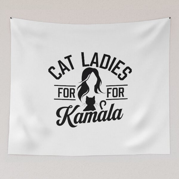 Item preview, Cat Ladies for Kamala Harris designed and sold by TahfahTk.