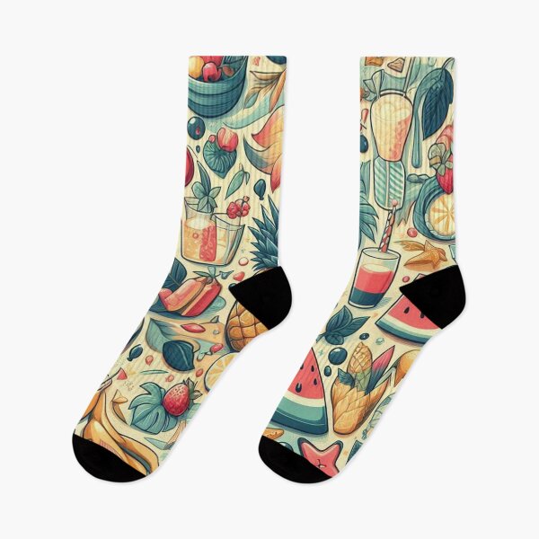 Item preview, Seamless Summer Fruit and Floral Vibes designed and sold by ShoPellY.