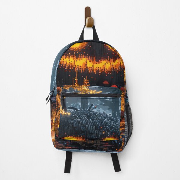 Item preview, Eerie Pumpkin in Enchanted Forest Pixel Art designed and sold by AI Gizmo.