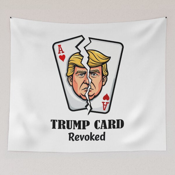 Aperçu de l'œuvre Satire politique sur la carte Trump révoquée créée et vendue par QuirkPrint.