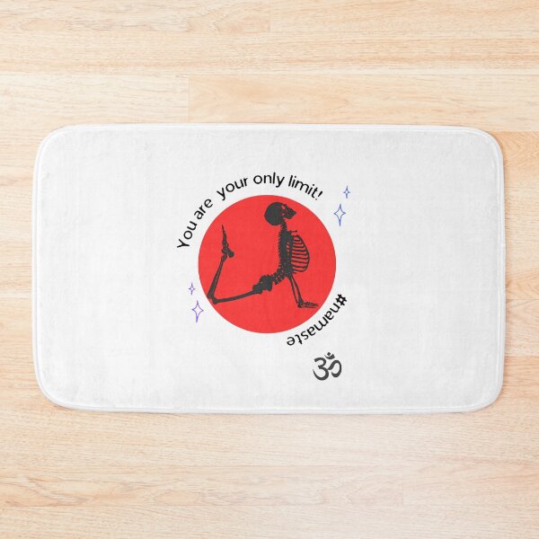 Item preview, You Are Your Only Limit Namaste Yoga Skeleton designed and sold by FreeStyleTrend.