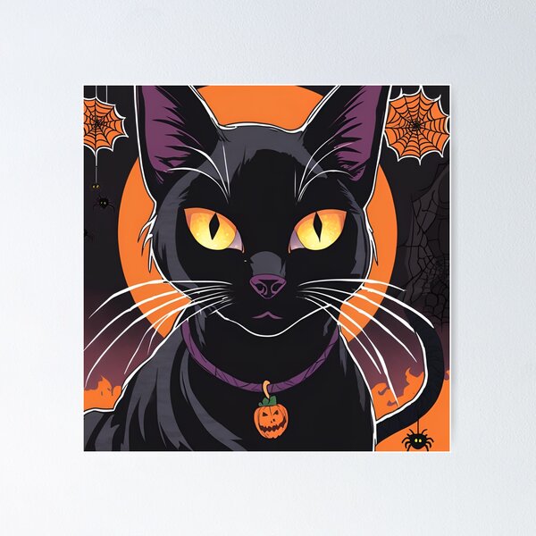 Item preview, Midnight Familiar: The Witch's Cat designed and sold by AvyOlv3.