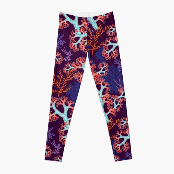 coral dream Leggings