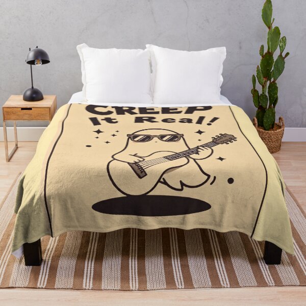 Item preview, Creep it real, cool ghost playing guitar, halloween jokes,  designed and sold by ChaosEdits.