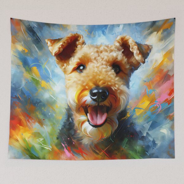 Item preview, Lakeland Terrier Dog Acrylic Print Pet Portrait Dog Lovers designed and sold by Puppy Puzzles Plus.