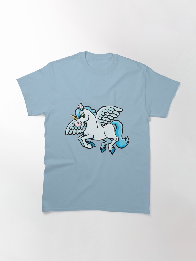 Alternate view of unicorn with wings Classic T-Shirt