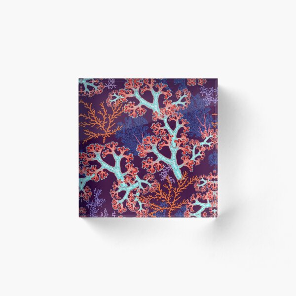 coral dream Acrylic Block