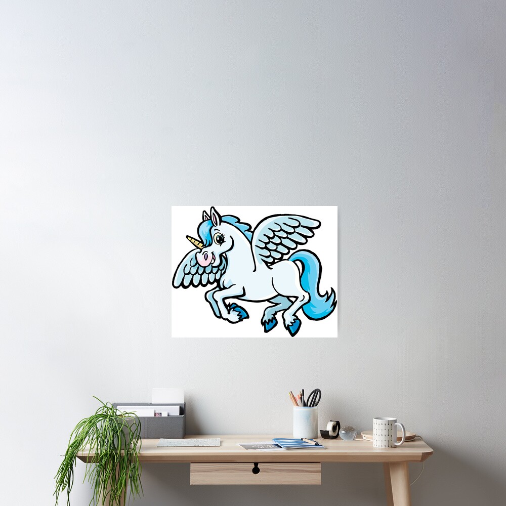 unicorn with wings Poster