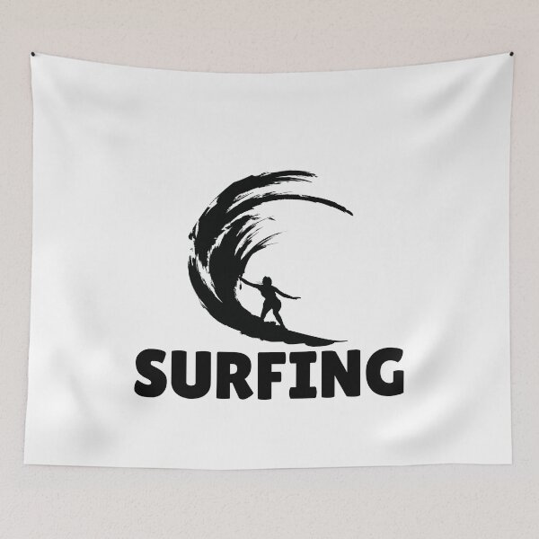 Item preview, SURFING (FEMALE) - BLACK designed and sold by ArtsyCity.